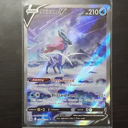 Pokemon Suicune V Ultra Rare Full Art Holo GG38/GG70 Crown Zenith - Image 1