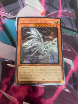 YUGIOH - BLUE EYES ALTERNATIVE WHITE DRAGON - PRISMATIC COLLECTOR'S RARE - RA02 - Image 1