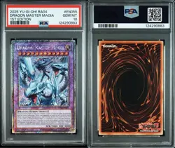 [PSA10] 2025 Yu-Gi-Oh! ENGLISH RA04-EN055 DRAGON MASTER MAGIA 1ST EDITION - Image 3