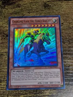 Yugioh Charging Gaia The Fierce Knight DOCS-EN019 1st Edition Ultra Rare NM - Image 1