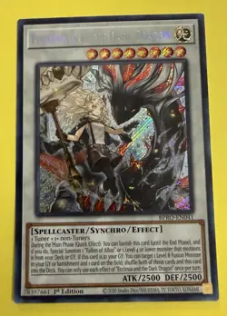 YuGiOh ~ Ecclesia and the Dark Dragon EN041 ~ Burst Protocol ~Secret Rare 1st Ed - Image 1