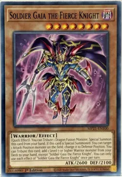 Yugioh 2021 Tin of Ancient Battles Soldier Gaia The Fierce Knight NM/M - Image 1