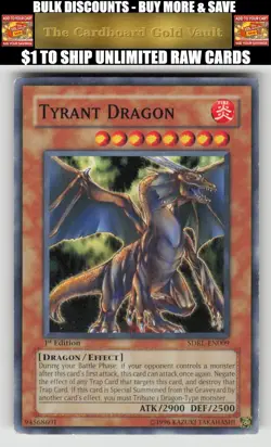 Yugioh Structure Deck: Rise of the Dragon Lords #SDRL-EN009 Tyrant Dragon - Image 1