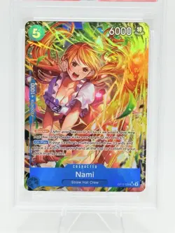 2025 ONE PIECE OP11-A FIST OF DIVINE SPEED 054 NAMI ALTERNATE ART PSA 10 ENGLISH - Image 2