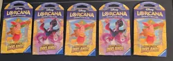 5 × Disney Lorcana TCG - Into the Inklands Sleeved Booster Packs - Image 1