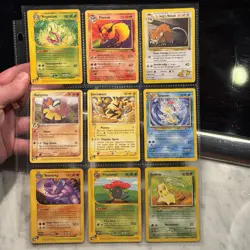 Vintage Pokemon TCG 9-Card Common Lot HP-Damaged - Image 2