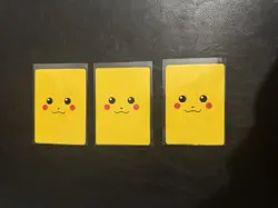 X3 Lugia, Pichu, Ash + Pikachu - Pokemon Poker Cards - Rare - Mint - Image 2