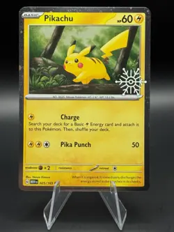 Pikachu - (Holiday Calendar) 025/165 Miscellaneous Cards & Products Holo - Image 1