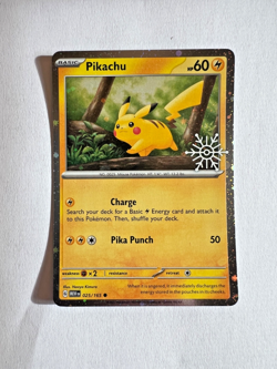 Pikachu - (Holiday Calendar) 025/165 Miscellaneous Cards & Products Holo - Image 1