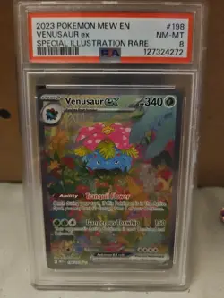 Venusaur ex 198/165 PSA 8 Pokemon Card S&V MEW 151 Set Illustration Rare - Image 1