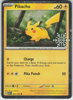 Pokemon Pikachu - (Holiday Calendar) 025/165 Miscellaneous Cards & Products Comm - Image 1