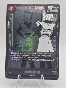 x4 DRAGON BALL CARD GAME SB01-005 Android 18 C MANGA BOOSTER - Image 2