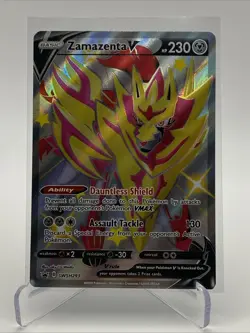 Zamazenta v (Shiny) SWSH293 SWSH: Sword & Shield Promo Cards Holo LP-NM - Image 1