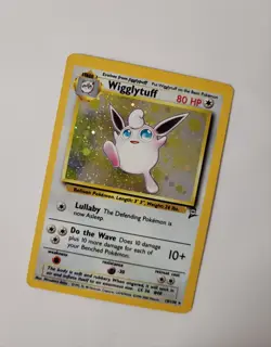 Pokemon Wigglytuff 19/130 Base Set 2 Holo Rare Card Wizards 2000 TCG - Image 1