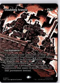 Doubling Season (Borderless) TMNT Source Material Regular NM M 0011 - Image 1