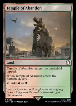 1x Temple of Abandon NM Eng MTG - Fallout - Image 1