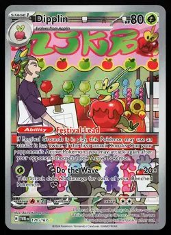 Dipplin 170/167 Holo Illustration Rare Twilight Masquerade Pokemon Card - Image 1