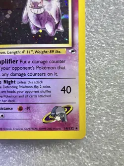 Pokemon Sabrina's Gengar Holo Gym Challenge 14/132 80HP 40 Attack Rare - Image 5