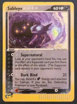 Sableye Holo Rare 10/100 EX Sandstorm 2003 Pokemon TCG - Image 1