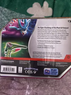 Iron Leaves ex Paradox Clash Legends Pokemon Tin FACTORY SEALED - Image 2