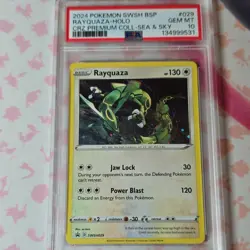 Pokemon TCG Rayquaza SWSH029 Sword & Shield Promo Holo PSA 10 - Image 1