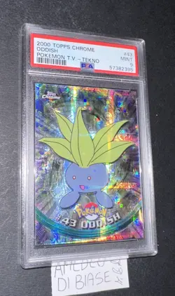 PSA 9 TOPPS CHROME ODDISH FOIL #43 TEKNO POKEMON T.V. ENGLISH 2000! - Image 3