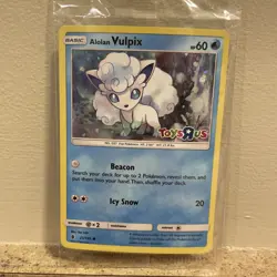 Alolan Vulpix - 21/145 - Holo Toys R Us Stamped Promo - Pokemon 2017 - Sealed - Image 2