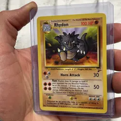 Pokemon Base Set 2 Rhydon 59/130 Uncommon NM Near Mint Vintage Pokemon Vtg WOTC - Image 2