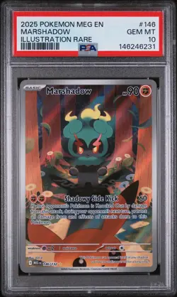 PSA 10 Marshadow #146 Illustration Rare Pokemon Mega Evolution English Gem - Image 1
