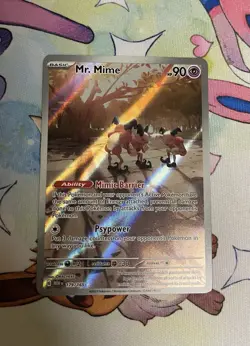 Pokemon TCG Mr. Mime Scarlet & Violet 151 Holo Illustration Card 179/165-NM - Image 1