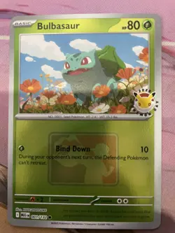 Bulbasaur 001/132 MEG 2026 Pokemon Day League Promo PLAY Stamp Pokemon Card - Image 1