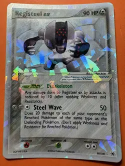 Registeel EX 99/101 EX Hidden Legends Pokemon Card LP Holo - Image 1