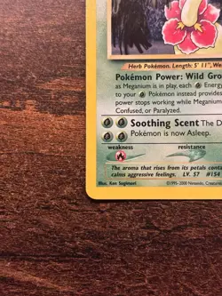 Pokemon Meganium Holo Rare Neo Genesis 11/111 Card 2000 “Energy Trans” Error - Image 4