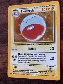 Pokemon Electrode Holo *No Symbol* Jungle Unlimited 2/64 Card 1999 Wizards 90 HP - Image 3