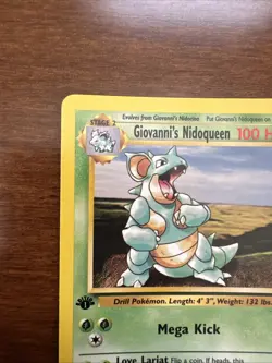 Pokemon Giovanni's Nidoqueen 1st Edition Rare Card 23/132 Gym Challenge - Image 2