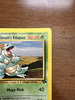Pokemon Giovanni's Nidoqueen 1st Edition Rare Card 23/132 Gym Challenge - Image 3