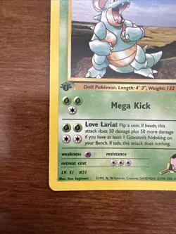 Pokemon Giovanni's Nidoqueen 1st Edition Rare Card 23/132 Gym Challenge - Image 5