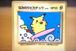 Surfing Pikachu Japanese Pokemon card Nintendo PromoRegular Normal No.025 - Image 2