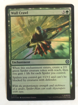 Wall Crawl 121 Marvel's Spider-Man MTG Magic the Gathering NM - Image 1