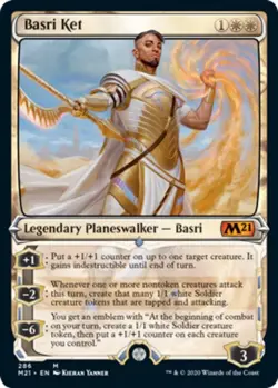 MTG Basri Ket - Foil - Showcase, Core Set 2021, Lightly Played, English - Image 1