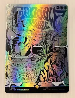 MTG Gandalf the White (Borderless Poster Foil) UB: the Lord of the Rings M/NM - Image 1