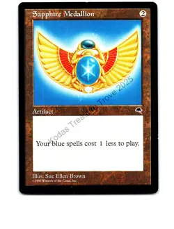 Sapphire Medallion #306 Rare Tempest MTG NP Near Mint or Better - Image 1