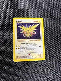 Zapdos 15/62 Fossil Set HOLO/FOIL RARE Unlimited Pokemon WOTC TCG 1999 LP/MP - Image 1