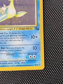 Lapras (10) Fossil #10/62 Pokemon Holo Rare (MP) - Image 4
