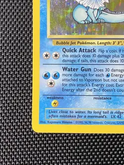 Pokemon TCG Vaporeon 12/64 Holo Rare Card Jungle Set, Vintage 1999 LP - Image 5