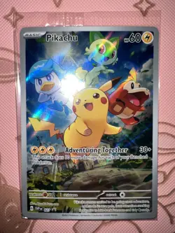 Pikachu 27 Black Star Promo SEALED MINT Pokemon Paldea Evolved Illustration Rare - Image 1