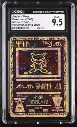 CGC 9.5 MINT+ Ancient Mew 2000 Movie Promo Reverse Holo Pokemon Card - Image 1