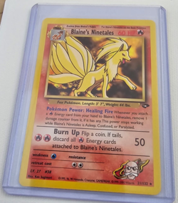 Pokemon TCG Blaine's Ninetales Non holo-Rare 21/132 Gym Challenge Set (LP) - Image 1