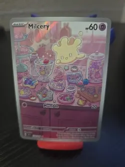 Milcery 152/142 Pokemon TCG Stellar Crown Illustration Rare NM/Mint Condition - Image 3