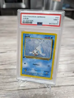 Pokemon Karte Jurob 1 Edition Base Set Deutsch WOTC 1999 1st Edition PSA 9 - Image 2